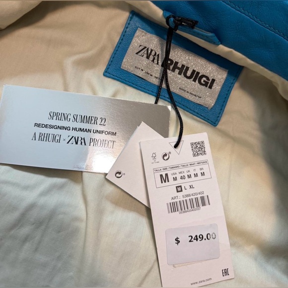 Zara RHUIGI COLLAB  varsity jacket - Picture 4 of 6